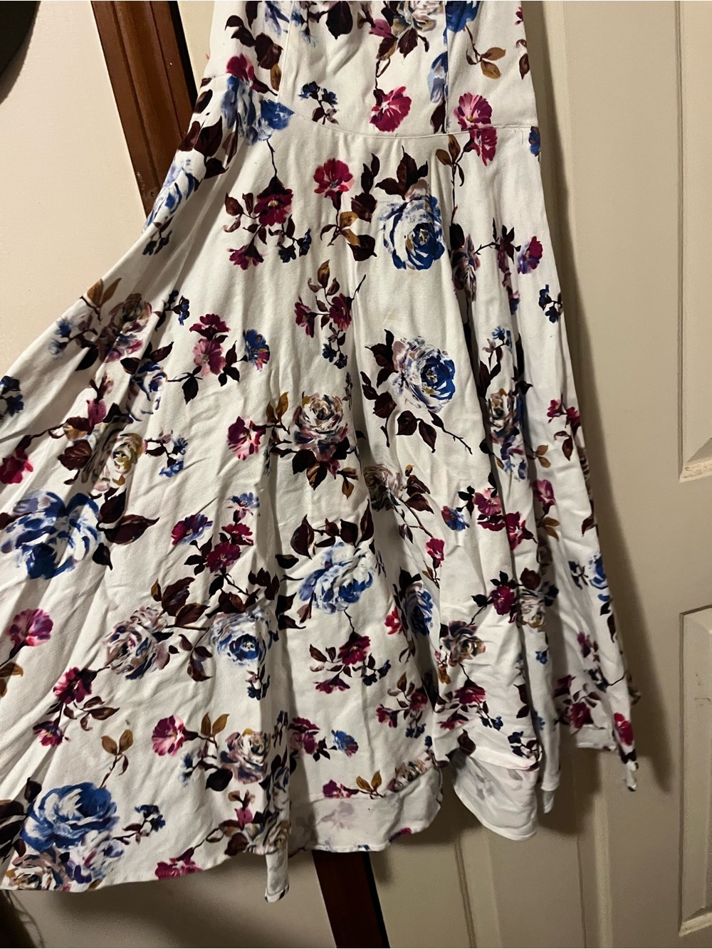 Halter Top Cottage Core Floral Dress - Picture 4 of 7